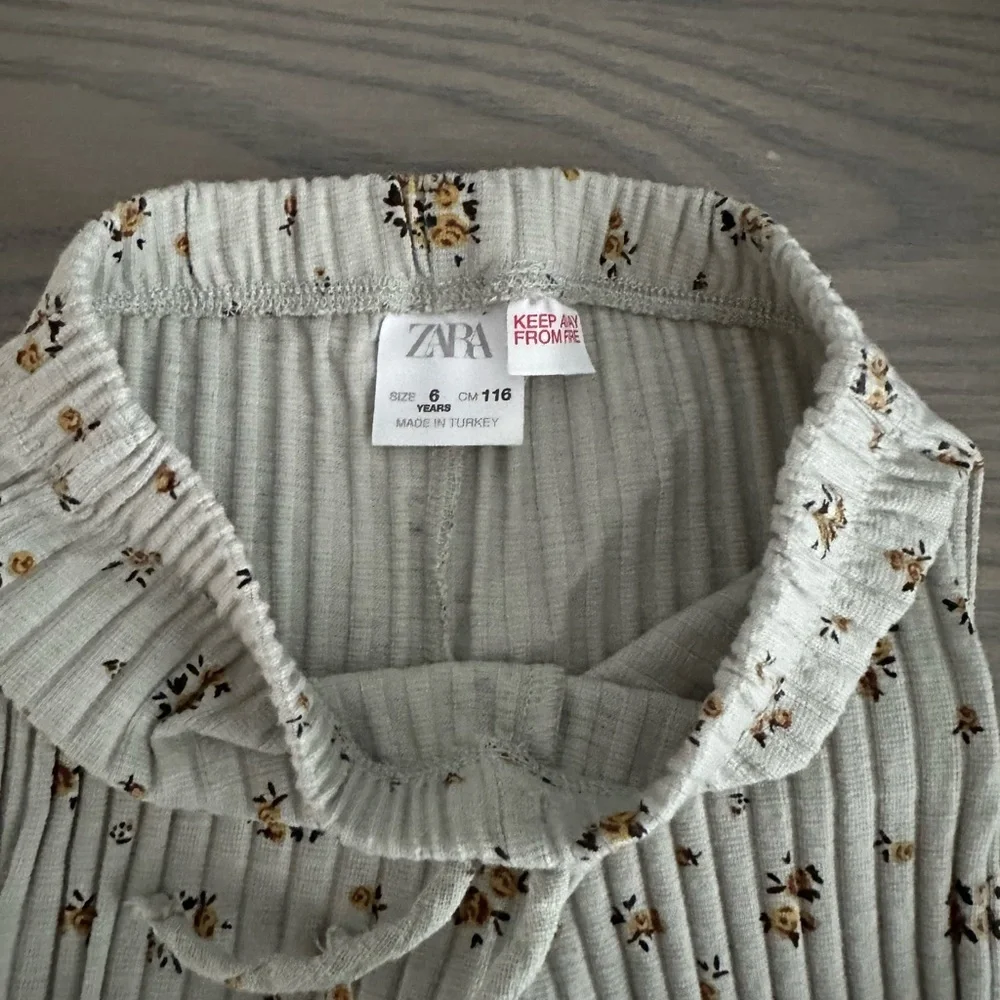 ZARA GIRLS RUFFLED FLORAL MATCHING SET